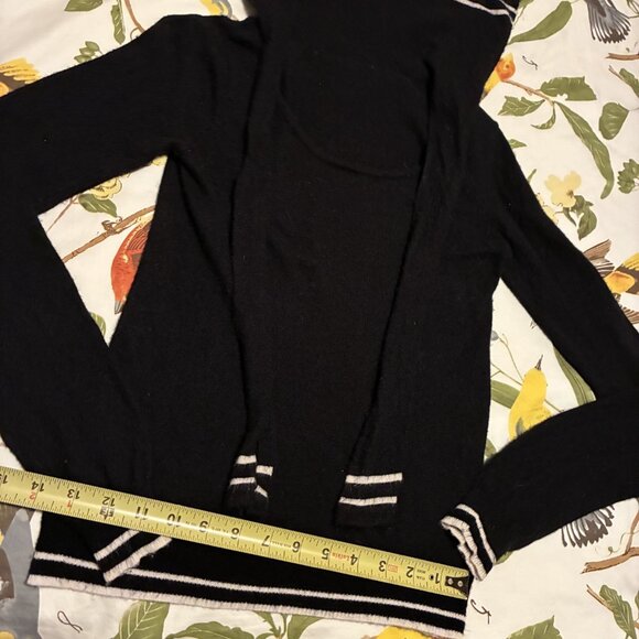Blk long sleeve sailor collar sweater - size Small preloved - Picture 3 of 6